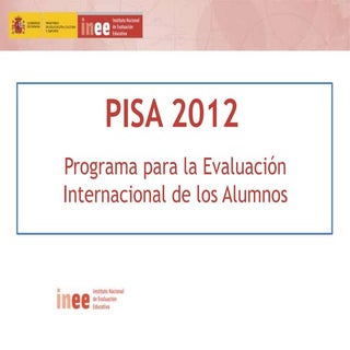 PISA 2012 con datos novedosos:Ansie...