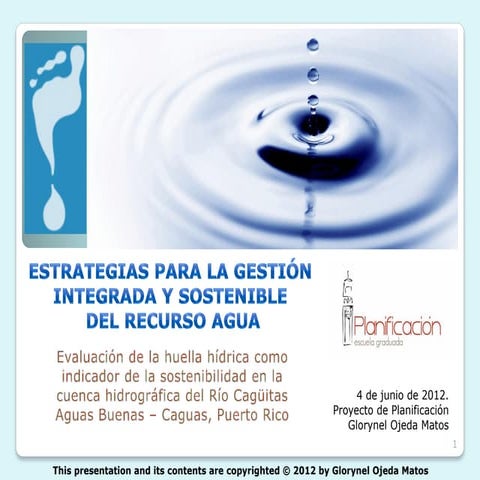 Estrategias para la gestión integrada y sostenible del recurso agua ...