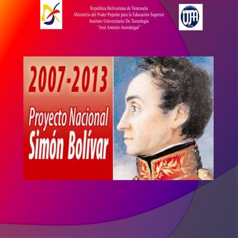 Presentacion,plan nacional simon bolivar