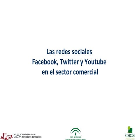 Las redes sociales Facebook, Twitter y Youtube en el sector comercial