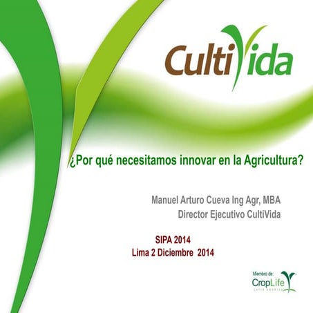 Presentacion  por que innovar mcueva sipa 2014