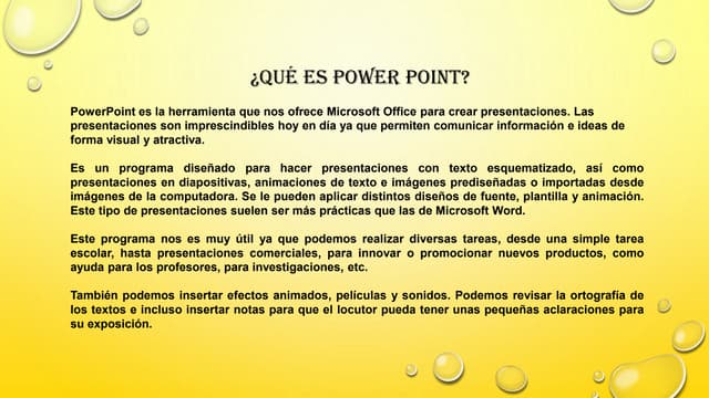 Elaboración de presentaciones con power point