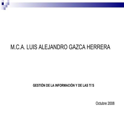 GestióN De La InformacióN Y Del Conocimiento