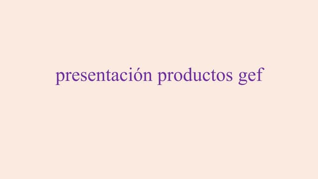 Presentacion productos