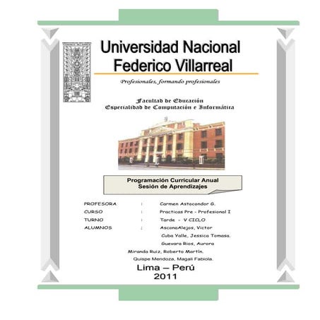 Presentacion programacion anual