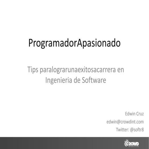 Presentacion programador apasionado