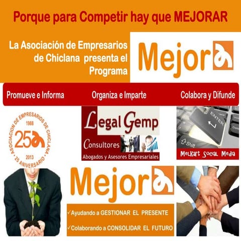 Presentación Programa MEJORA. Asociación de Empresarios de Chiclana con "Lega...