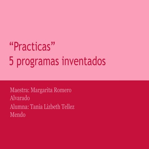 Presentacion programas tania