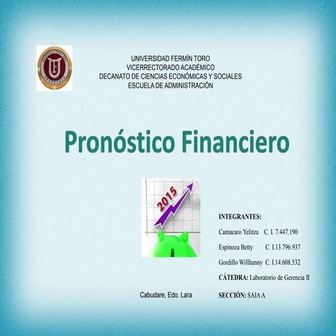 Presentacion pronóstico financiero
