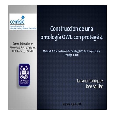 Construcción de una ontología OWL con protégé 4