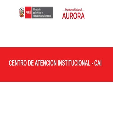 PRESENTACION PROTOCOLO CAI 2022-3. PROGRAMA AURORA