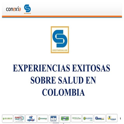 Experiencias exitosas sobre salud en Colombia