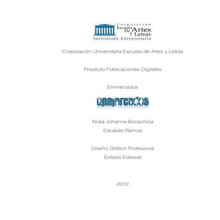 Presentacion proyecto publicaciones...