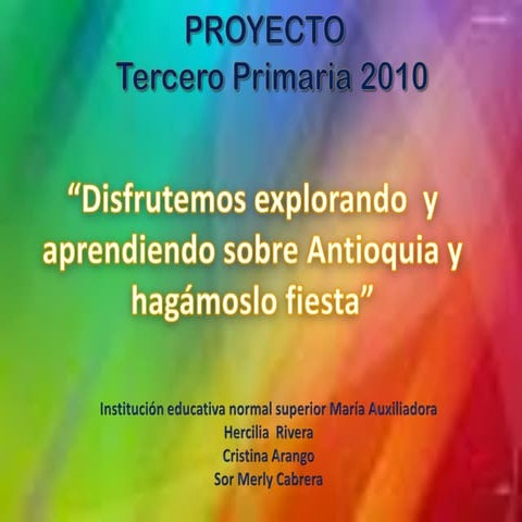 Presentacion proyecto terceros 2010