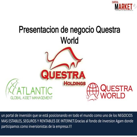Presentación Questra world con Alexandro Lazo. 