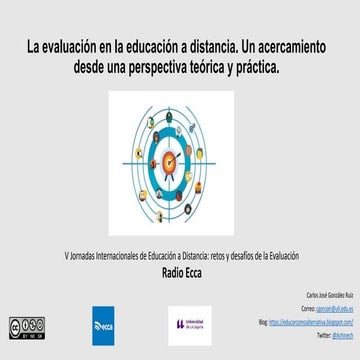 Presentación V Jornadas de Educación a distnacia-Radio Ecca