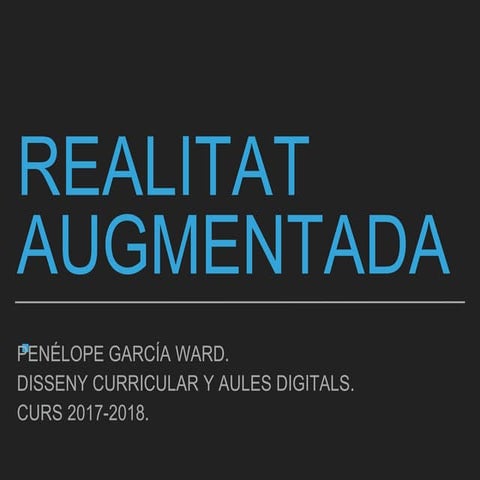 Presentación realidad aumentada