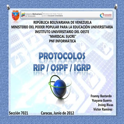 Redes  Avanzadas; Protocolos de enrutamientos 