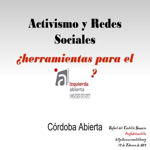 Activismo y Redes Sociales, ¿herramientas para el cambio?