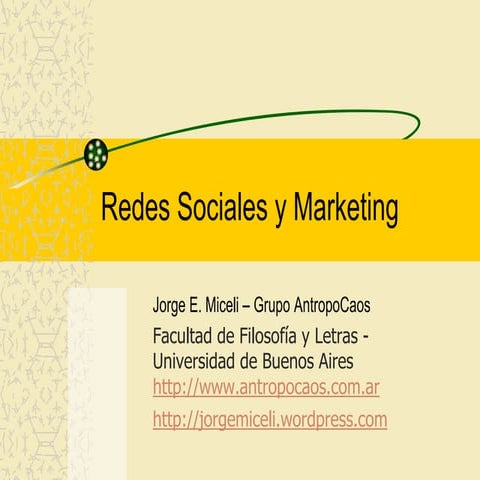 Presentacion redes y marketing 2