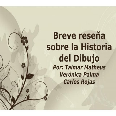 Presentacion reseña de dibujo