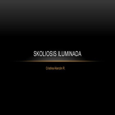 Pagina web Skoliosis iluminada Cristina Alarcon