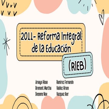 Presentación RIEB.pdf regimen 2011 sonora | PDF