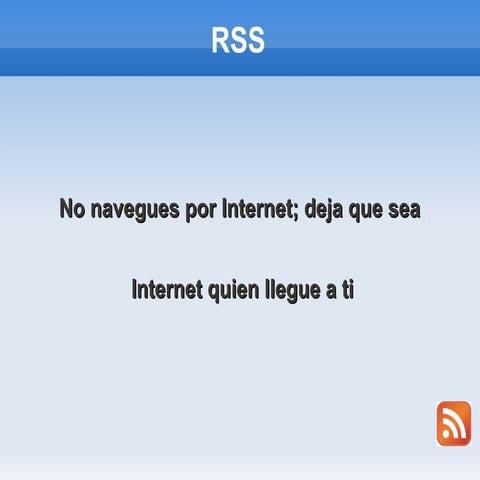 Presentación rss