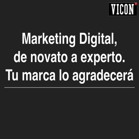 Marketin Digital de novato a experto, tu marca lo agradecerá