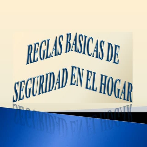 Seguridad en el hogar | PPTX