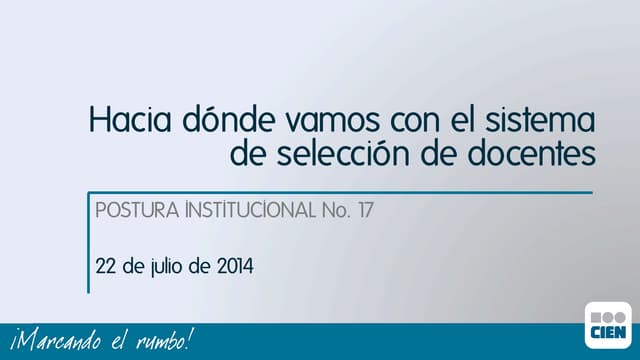 Hacia dónde vamos con el sistema de...