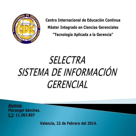 Presentación selectra | PPTX