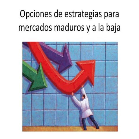Opciones de estrategias para mercados maduros y a la baja