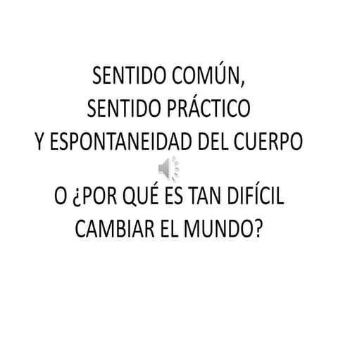 Sentido comun | PPTX