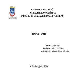 Simple Tenses