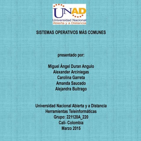 Sistemas Operativos.