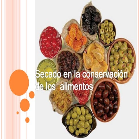 Procesos de secado y deshidratación | PDF