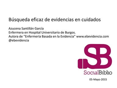 Búsqueda eficaz de evidencias en cuidados