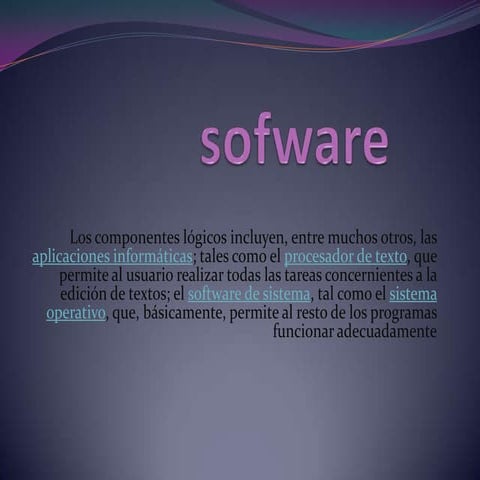 Presentacion sofware