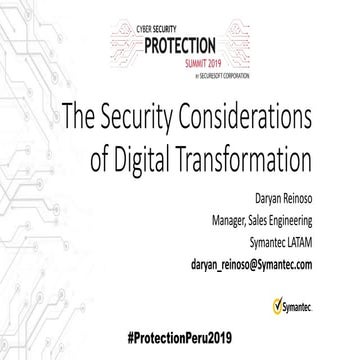 Nube, Cumplimiento y Amenazas avanzadas: Consideraciones de Seguridad para la...