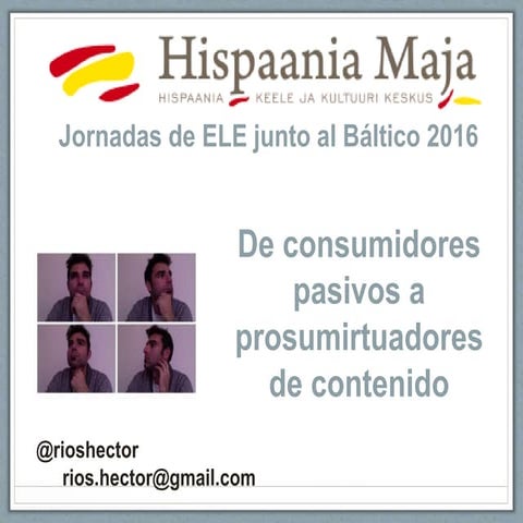 Presentación taller jornadas ele en el báltico. design thinking en la prosu...