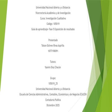 PRESENTACION TAREA 5 : Salud mental de los jóvenes de las zonas rurales en Co...