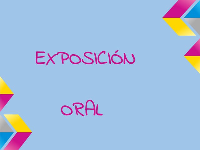 Presentación tarea exposición oral 
