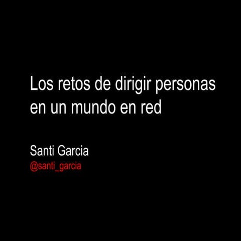 TEDxGranVia 2015 - Santi Garcia