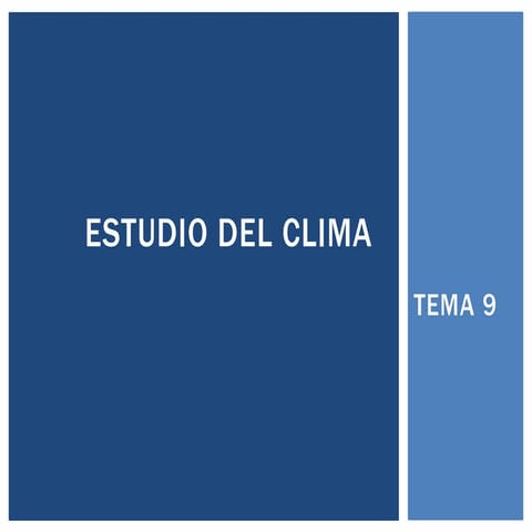 Tema 6 (2º Parte) Estudio del clima 2020