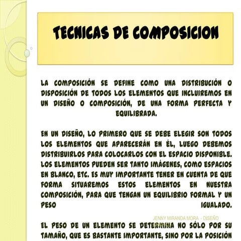 Presentacion teoria de la composicion