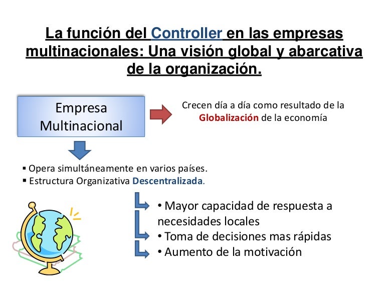La Funci n Del Controller En Las Empresas Multinacionales Autor An 