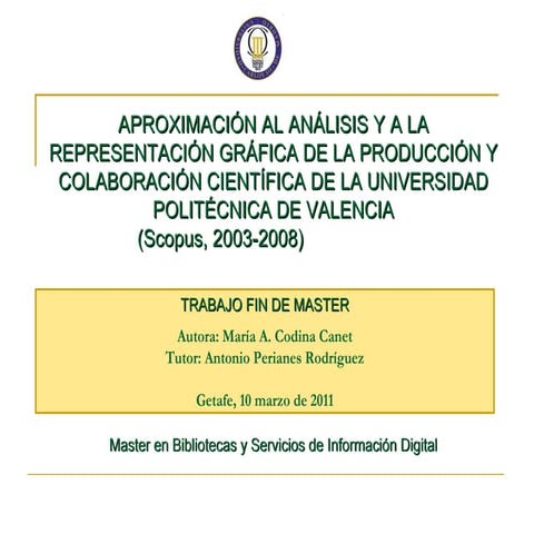 Presentacion TFM 2011