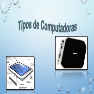 Presentacion tipos de computadoras