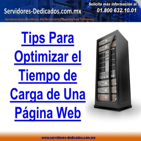 Presentacion tips optimizar tiempo de carga pagina web